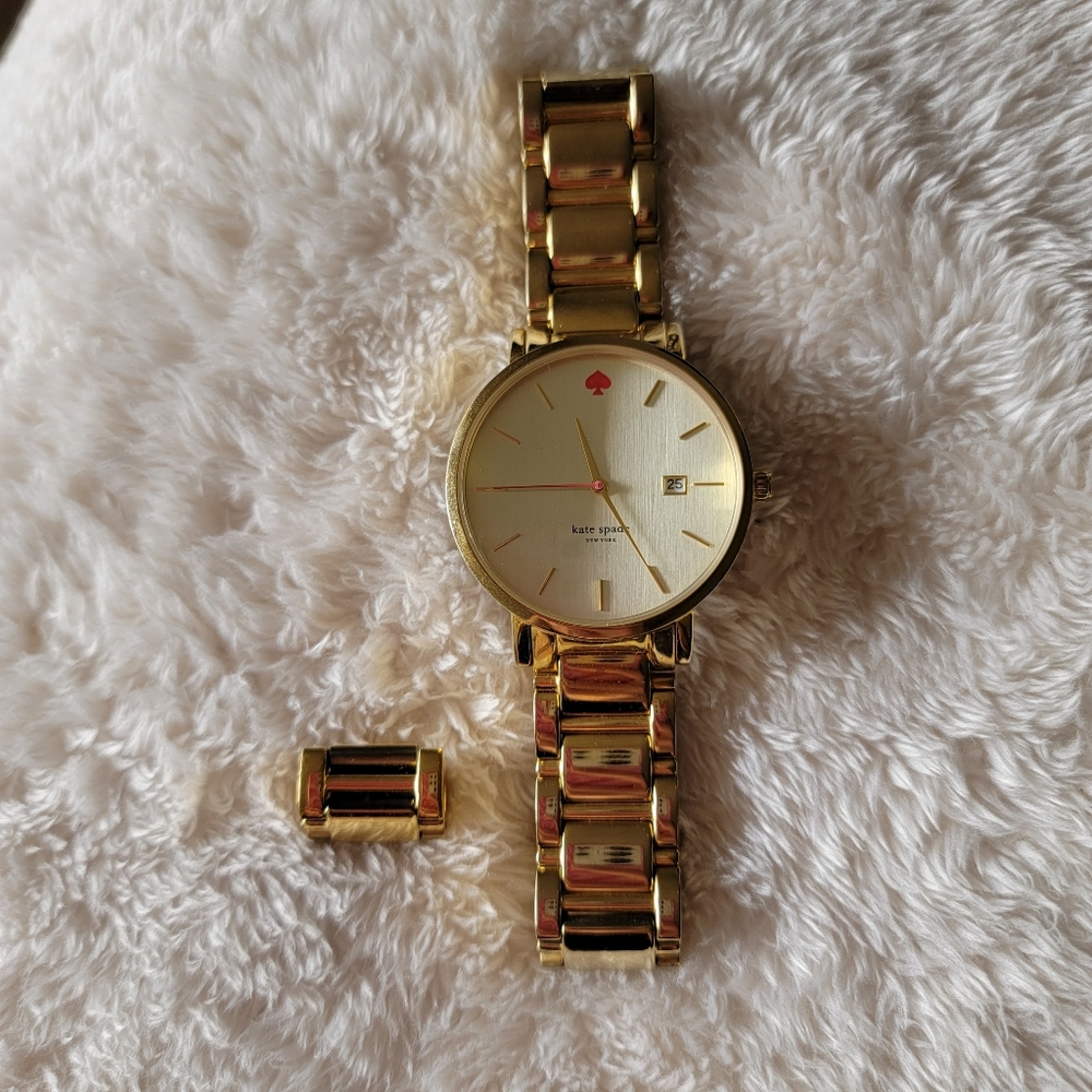 kate spade gold gramercy watch